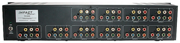 9-Output Rack Munt Component Video + Audio with S/PDIF Digital Audio & Composite Video Distribution Amplifier – 2RU