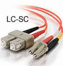 LC-SC 62.5/125 Duplex Multimode Fiber Cable