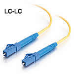 LC-LC 9/125 OS1 Simplex Singlemode PVC Fiber Optic Cable Constructed of Corning Fiber