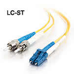LC-ST Duplex 9/125 Single Mode Fiber Patch Cable