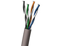 Cat5E 350MHz Solid PVC CMR Cable-Gray