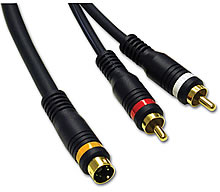 Velocity™ S-Video/RCA Type Stereo Audio Combination Cable 
