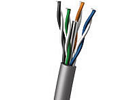 Cat 6 UTP Solid PVC Cable - Gray 