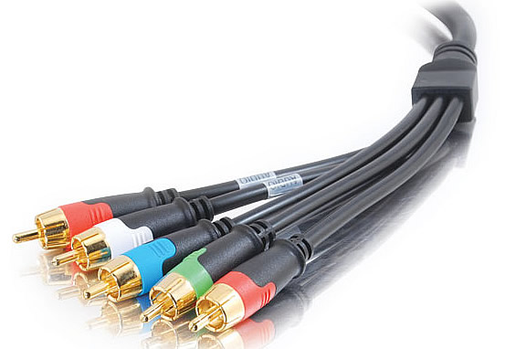 RapidRun™ Component Video with Stereo Audio Flying Lead and 24K Gold Plated Connectors 