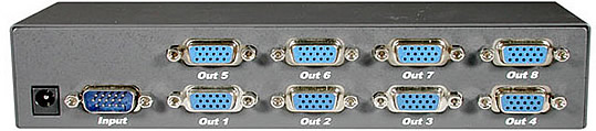 8-Port UXGA Monitor Splitter/Extender 