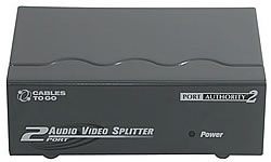 2-Port UXGA Monitor Splitter/Extender with Audio