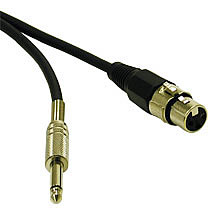 Pro-Audio Cable XLR Female to 1/4in Male 