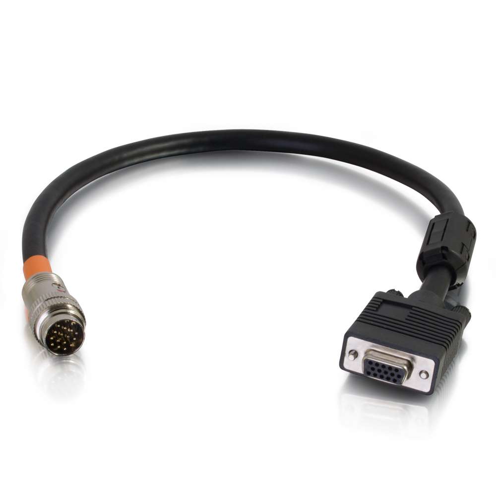 HD15 6 Inches + 3.5mm Composite Video Flying Lead C2G 60055 RapidRun VGA 